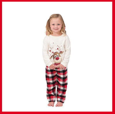 Matching Reindeer Family Christmas Pajama Sets