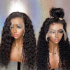 Deep Wave Frontal Wigs For Women, Long Curly Human Hair Wigs, Water Wave Pre-Plucked Hairline Wig