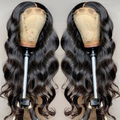 Body Wave Lace Front Human Hair Wigs, 13x4 HD Human Hair Lace Frontal Wig, Fantasy Wave Pre-plucked Closure Wig