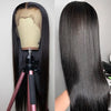 Bone Straight 360 Lace Human Hair Wig, Transparent Pre-Plucked Lace Wigs